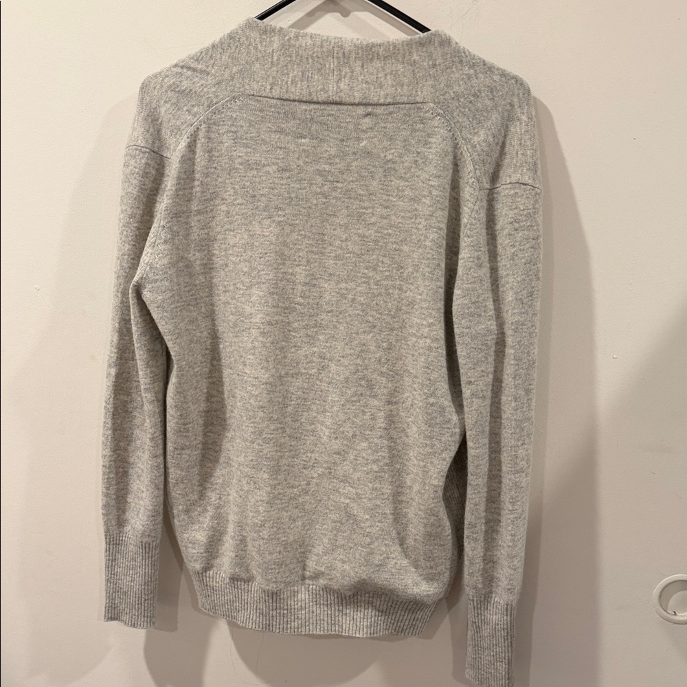 Brochu Walker Light Gray V-Neck Sweater - Picture 6 of 13